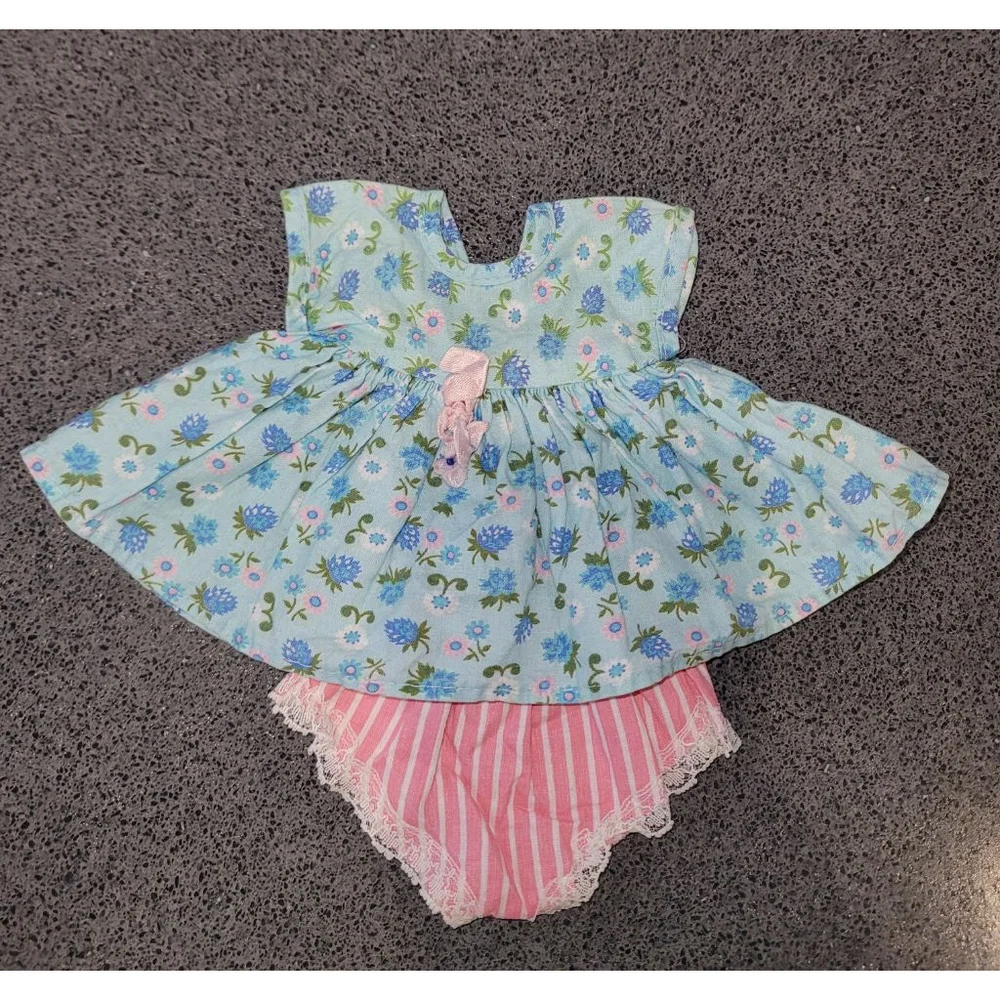 Vintage 1961 Kellogg’s Little Miss Kay Floral Dress & Bloomers 14” Promo